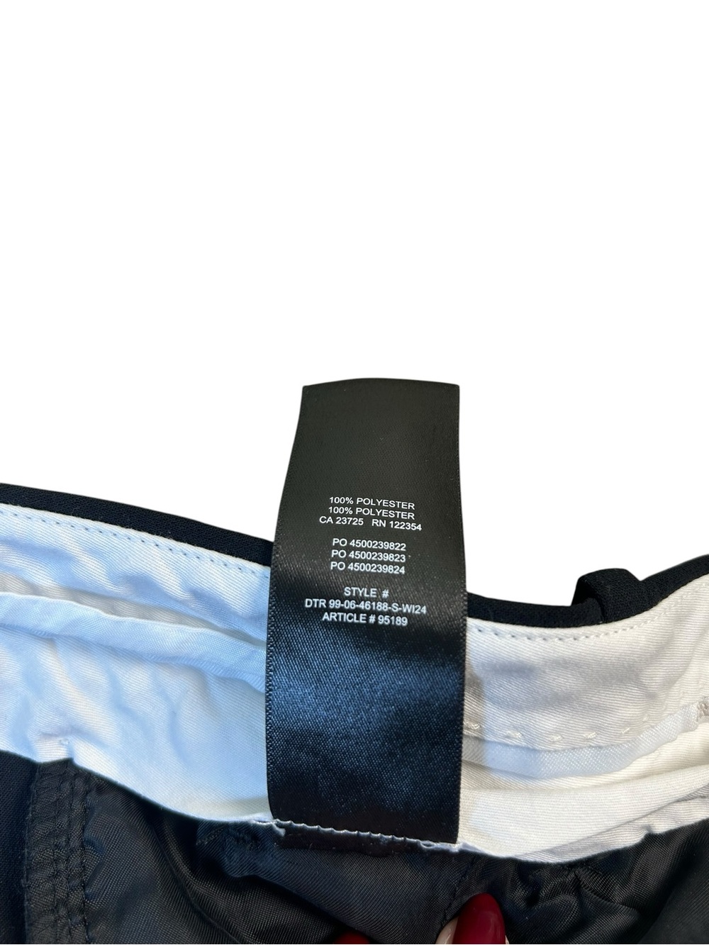 ARITZIA The Effortless Pant Crepette Black High Rise Wide Leg Trouser Sz 8 - Picture 10 of 14